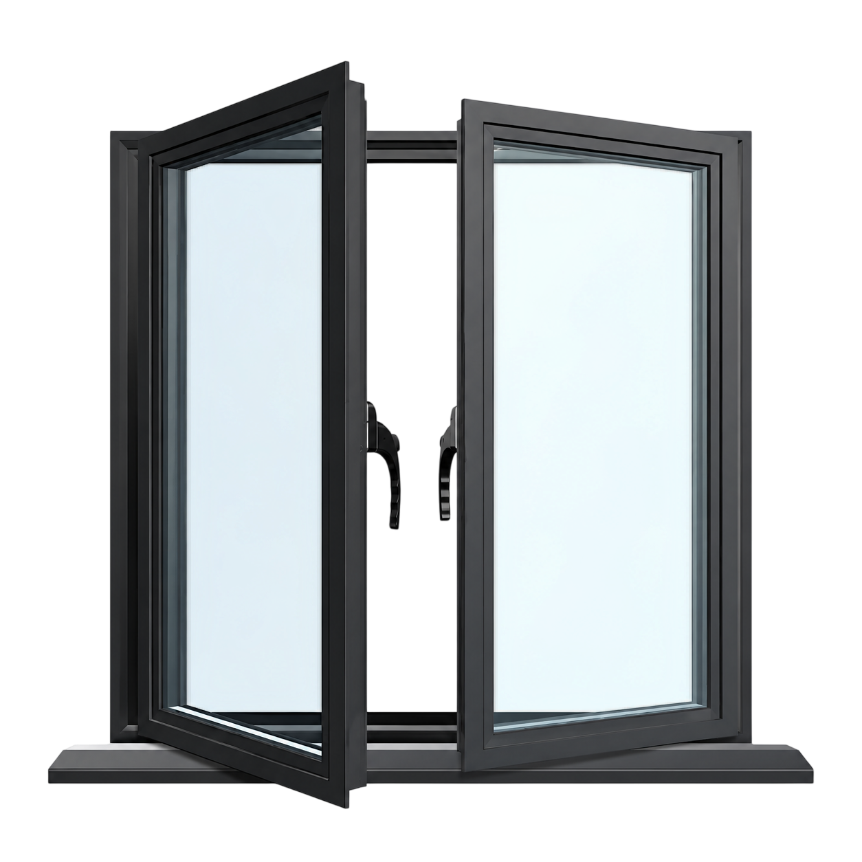 Aluminium casement · 2 lights